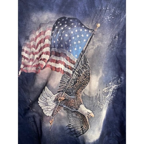 The mountain eagle, American, flag men’s Shirt Sz 2XL - Picture 4 of 4
